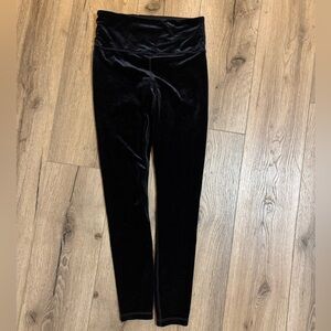 Black Velvet Leggings
